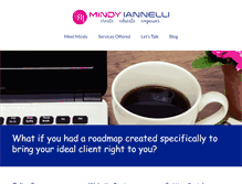 Tablet Screenshot of mindyiannelli.com